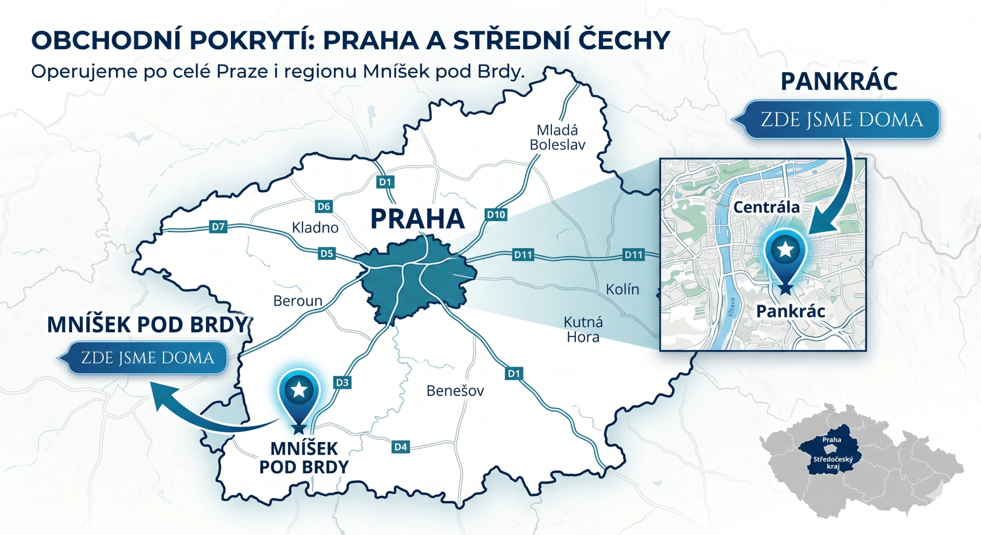 MAPA NA&Scaron;&Iacute; PŮSOBNOSTI